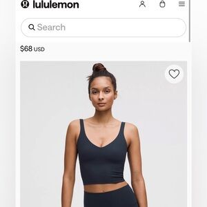 Navy Lululemon Align Tank